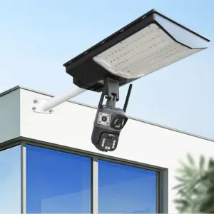 High-power Camera 4G Dual Monitoring IP65 LED Light Source Solar Integrated Street Light for Outdoor Courtyard Road