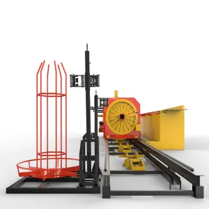 Automatic Welding Machine with Steel Cage and Lathe for Efficient Metal Processing Line 380V Touch Screen Operation