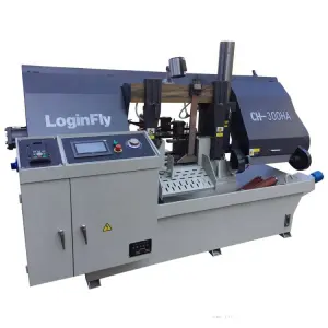 CE Manufacturer Horizontal Automatic Industrial Iron CNC Metal Cutting Band Saw Machine