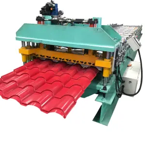 Automatic Single Layer Tile Roof Sheet Glazed Metal Roof Tile Press Making Machine
