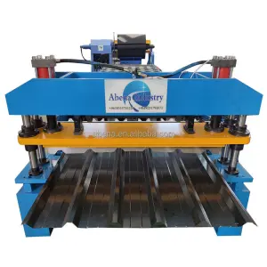 Colored Steel Iron Zinc Roofing Sheet Metal Plate Making Roll Forming Machine