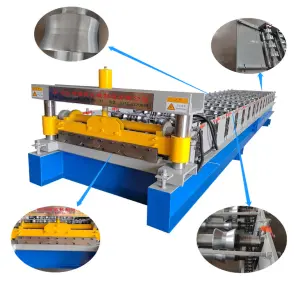 Haide Trapezoid R Panel Ibr Roofing Sheet Roll Forming Machine Full Automatic Tile Making Machinery