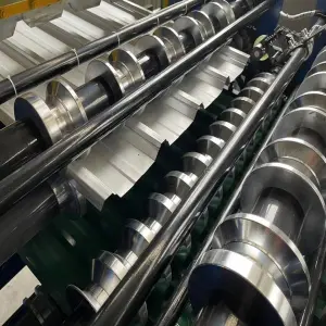 Wall Roof Metal Roll Rorming Machine Trapezoidal Corrugated Sheet Three Layer Making Machine