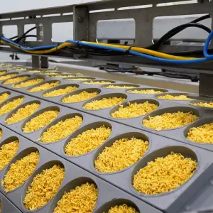 Fully Automatic Instant Noodle Manufacturing Machine - Fried, Square 80-100g, 80,000-120,000 Packs/8h for Regional Distributors