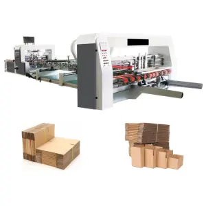 Model Automatic Box Creasing Folder Gluer Machine