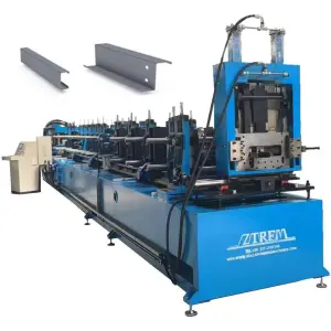 Muti Sizes in One Top Hat Profile C Z Purlin Roll Forming Machine Steel Frame Purlin Machines