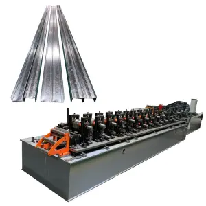 Z Purline C Shape Steel Channel Production Line Warehouse Shelves Roll Forming Machine Bearing Motor PLC Engine Core
