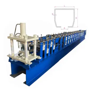 6m Length Sliding 3mm Thickness Gate Rail Channel Making Machine for Standard Steel Frame & Purlin Machines