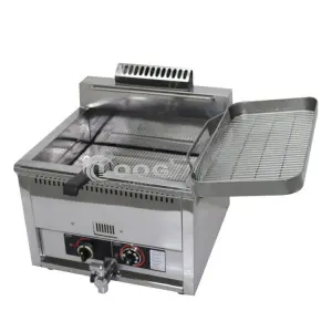 Commercial Double Basket French Fries Deep Fryer Restaurant Countertop Gas Fryer Chicken Frying Machine Competitive