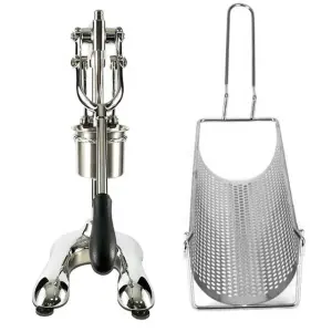 Stainless Steel Hand Press Long Large French Fries Chips Machine, 30cm Long Chip Stick Making Machine