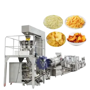KLS Fully Automatic Potato Chips Production Line French Fries Machine Chips Potato Making Machine