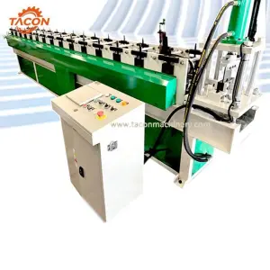 Metal omega Hat Channel Roll Forming Machine Building Material Machinery Custom Color Green and White YX36-60