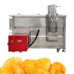 Banana Chips Deep Fryer Potato Chips Frying Machine Semi-automatic Frying Machine for Potato Chips and Snacks