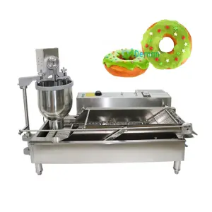 Automatic Donut Fryer Machine Doughnut Former Frying Machine Conveyor Donut Making Machine