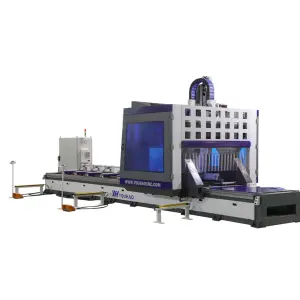 Aluminum PVC Profile Door and Window Making Five Axis CNC Aluminum Center 5 Axis Milling Machine for Aluminium Profile