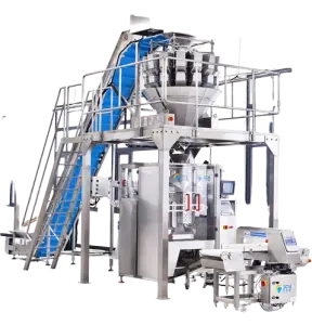 Automatic Filling Snack Food Fries Potato Chips Packing Machine VFFS Grain Candy Packaging Machine