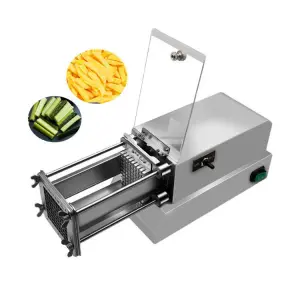 Professional Supermarket Retail Small Electric French Fry Potato Chips Cutter Cutting Machine