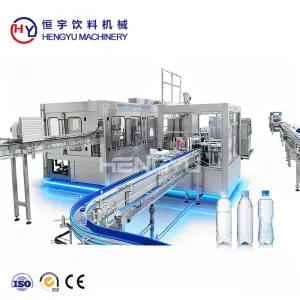 10000BPH 500ml-2000ml Pet Bottle Pure Water Filling Machine for Bottling Plants