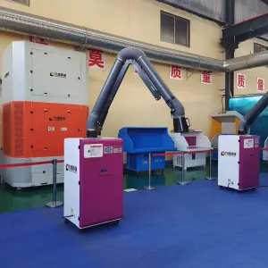 Pulse Jet Clean Industrial Fume Cleaner Welding Dust Extractor Fume Filter with Exhaust Arm