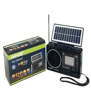 NNS 2888BT Shortwave Radio Receiver Portable Blue Tooth Wireless Solar Radio