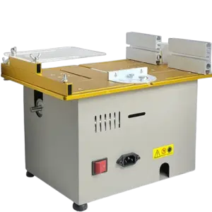 Portable Mini Multi-Function Table Saw Woodworking Machine Aluminum Groove Trimming Cutting Bench Cutter Motor Horizontal