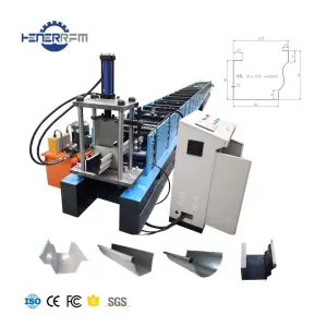 Automatic Portable Seamless Gutter Making Machine Rain Gutter Cold Roll Forming Machine