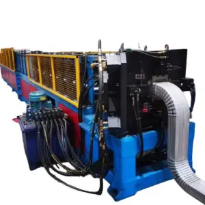 Rain Water Steel Downpipe Roll Forming Machine/water Falling Down Gutter Making Machines for