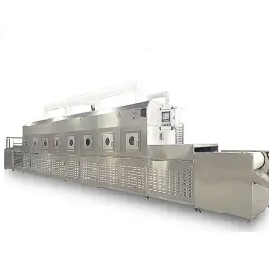Microwave Dryer Drying Tunnel Continuous Conveyor Belt Type Clove Microwave Dryer Machinery