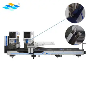 Automatic Aluminium Profile Miter Saw Cnc Double Head Cutting Machine for 90 and 45 Degrees
