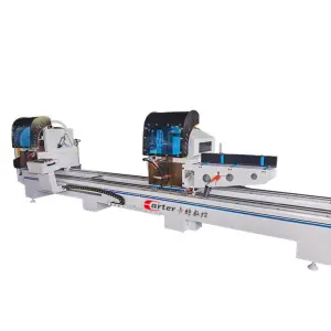 Aluminum and UPVC windows Doors Cnc Double-head Cutting Saw Machine