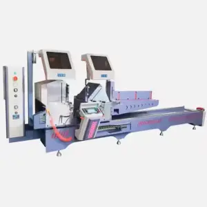 Double Head Aluminum Profile Window Door Making Miter Saw Machine 45 90 Degree CNC Aluminum Cutting Machine