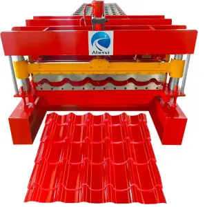 Cold Roll Forming Machine Vietnam Roof Tile Metal Corrugated Former Panel Cutter Zinc Roofing Sheet Making Machine