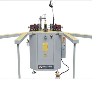 CNC Automatic Aluminum Window Profile Making Corner Combining Crimping Machine