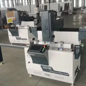 600mm 850mm Automatic CNC Door Lock Hole Aluminum Drilling Milling Machine for Aluminum PVC Profile Window Door Making