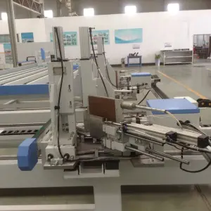 PVC Window Production Line With CNC Welding and CNC Corner Cleaning Machine