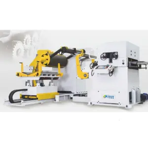 3-in-1 CNC Servo Uncoiler Steel Coil and Hydraulic Metal Sheet Straightener All-in-One Metal Straightening Machinery