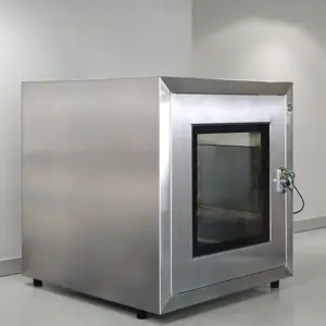 Ultraviolet Stainless Steel Floor-Standing Interlock Transfer Cabinet Pass Box for Hospital Air Cleaning Equipment