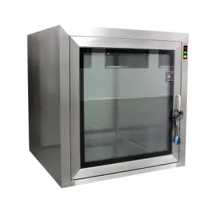 Static Pass Box Customized Clean Room Pass Box with Air Shower for Laboratory and Cleanroom SUS304 Material 1 Year Warranty