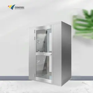 Clean Room Air Shower With Air Interlocked System Gmp Cleanroom Stainless Steel Air Shower