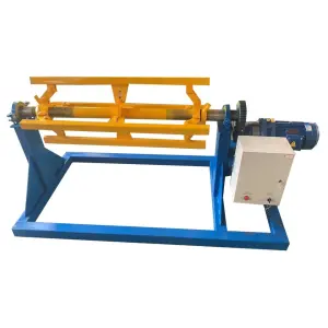 Automatic Electric Steel Coil Uncoiler Decoiler Metal Sheet Feeding Rack Decoiler Steel Strip Coil Straightening Machinery