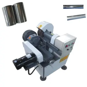 YW Stainless Steel High Gloss Aluminum Round Tube Pipe Copper Rod bar Polishing Buffing Derusting Machine