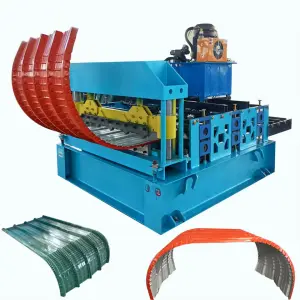 Wadley Metal Arch Galvanized Corrugated Steel Profile Roof Panel Sheet Curving Bending Roll Forming Machine