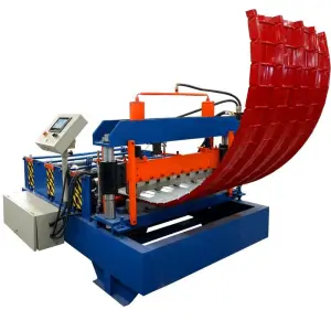 Botou Manufacturer Arch Bend Corrugated Sheet Roof Roll Forming Line Curving Machine for Steel Profile