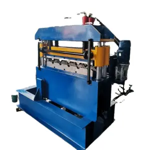 Galvanized Metal Corrugated Trapezoidal Roof Sheet Crimping Machine Hydraulic Crimping Curving Roll Forming Machine