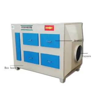 Customizable Active Carbon VOC Absorption Box Condition Plastic Pelletizing Rubber Vulcanization Odor Gas Disposal Machinery