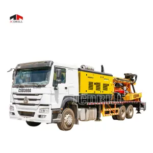 Diesel Rotary Truck Mounted Water Well Drilling Machine - Max Depth 150m, CE/ISO9001 Certified