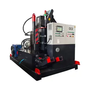 Hydraulic Press Briquette Machine for Aluminum Turnings Block Moulding Easy to Operate with PLC Pump Motor Core Components