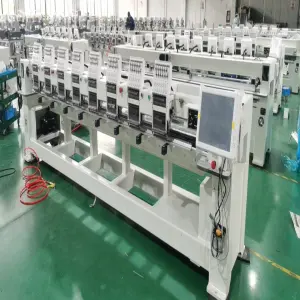 High Speed 8 Head Embroidery Machine Hat T-shirt Computer Multi Heads Embroidery Machine 12 needles