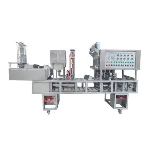 Automatic Coffee Capsule Nespresso K-cup Filling Packaging Machine with Pre Made Film Sealing