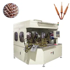Automatic Refrigerator Freezer Copper Tube Drying Filter Drier Induction Frame Brazing Welding Machine